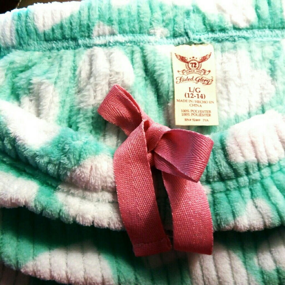 Faded Glory Pajama pants LG fluffy N soft NWOT - Picture 2 of 2